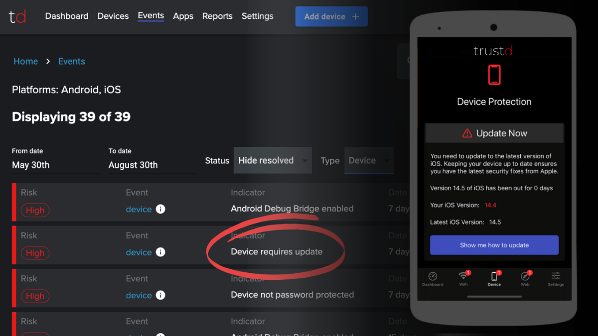 High severity iOS vulnerabilities