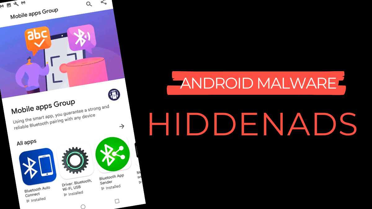 Phishing malware hiding in four Bluetooth apps on Google Play